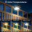 Clip On Solar Motion Light USB Charging Flood Security Light for Fence Railling Camping 5
