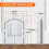 French Double Door ABS Cat Dog Pet Hole Free Entry Exit 4