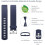Συμβατό με Fitbit Charge 2/2 HR, Ρυθμιζόμενο ανταλλακτικό λουράκι σιλικόνης γ 2