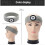 Αθλητική κορδέλα κεφαλής με φως LED,Unisex Δώρα για Άνδρες και Γυναίκες, Ζώνη 3
