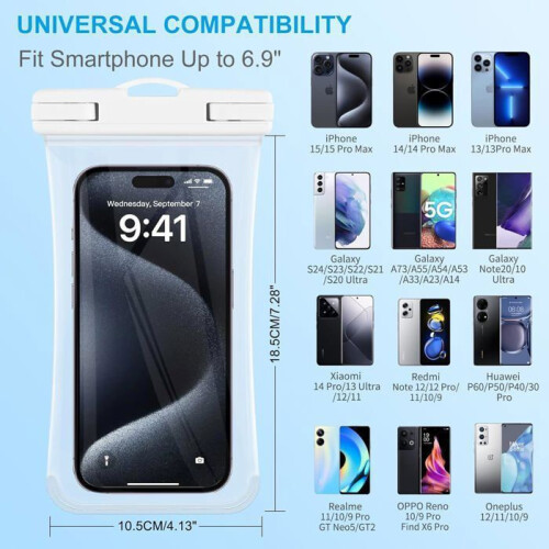 Αδιάβροχη θήκη για smartphone [2 τεμάχια], αδιάβροχη τσάντα τηλεφώνου IPX8, α 2