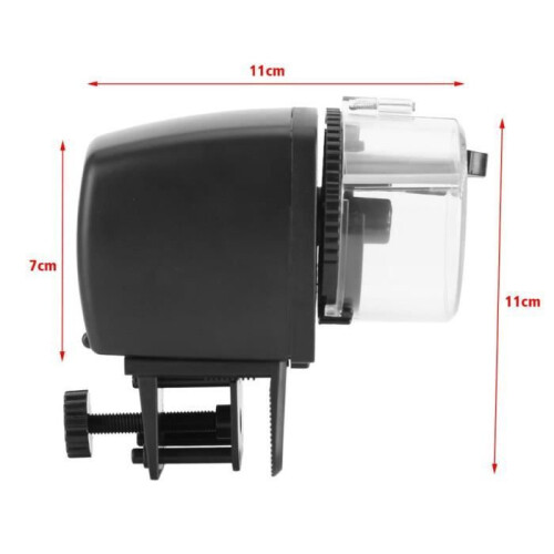 Fish food dispenser - CHE - LCD screen - Automatic timer - Operates on 2 x AAA batteries 2