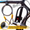 SIGTUNA Bicycle Lock - Yellow - 1.2m Cable - 16mm - 3 Security Keys 4