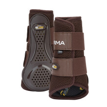 (Full, Brown) ARMA Oxi-Zone Horse Brushing Boots (Pack of 2)
