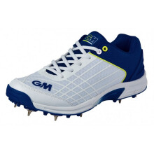 (7 UK, White/Blue) Gunn And Moore Mens 2022 Cricket Shoes