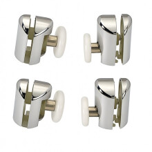 4Pcs Chrome Shower Door Roller Wheel Glass Screen