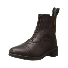 (2 UK, Brown) Saxon Childrens/Kids Syntovia Zip Paddock Boots