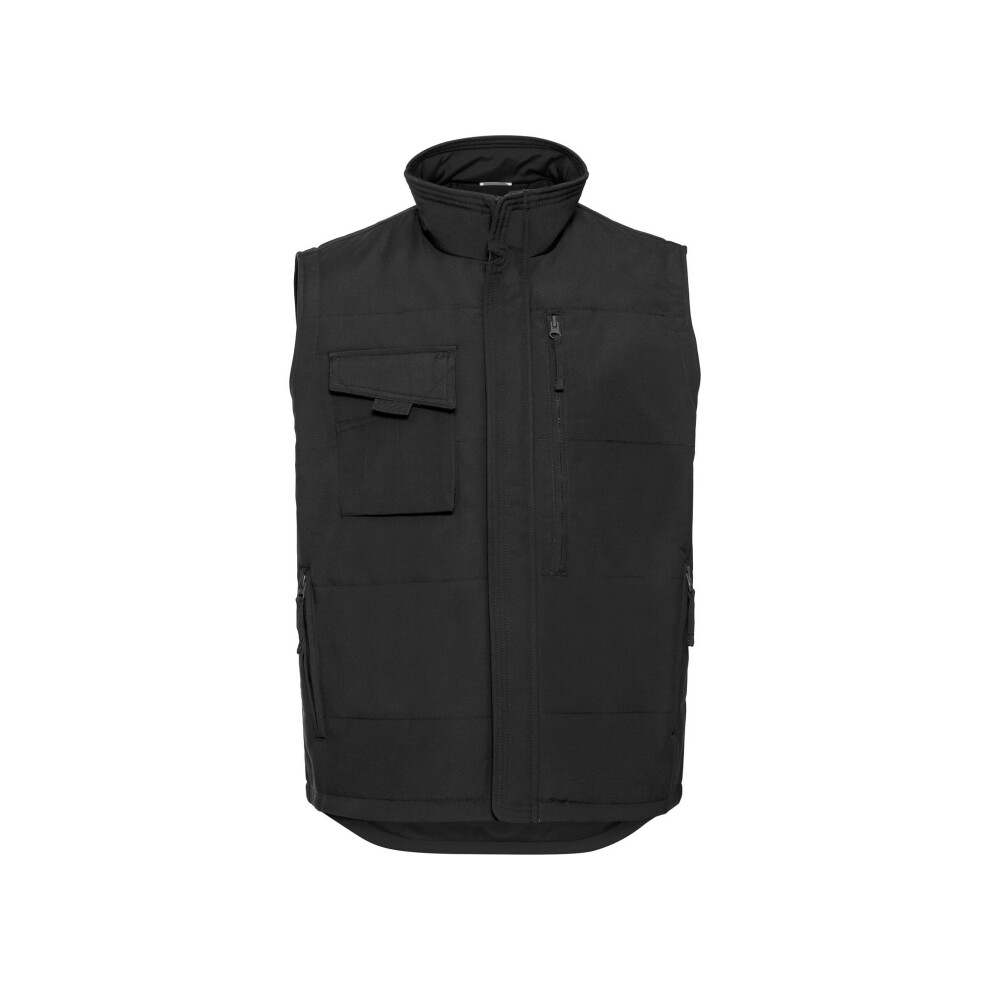 Russell (Xs, Black) Mens Heavy Duty Gilet