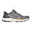 Skechers (7 UK, Grey/Orange) Skechers Mens Mesh Metallic Insert Trainers 8