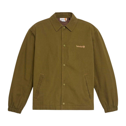 Timberland (M, Dark Olive) Timberland Mens Coach Overshirt