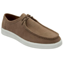 (9 UK, Stone) Lotus Shoes Mens Declan Suede Flat Moccasins