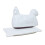 Butter Dish Hen Design Novelty Porcelain White Storage Container Keeper Kitchen 3
