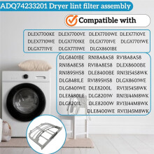 ADQ74233201 Dryer Lint Filter for Dryers DLEX7700VE DLEX7700WE Dryer Filter Assembly Replace 4209272 AP5999539