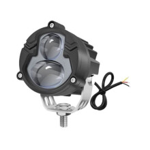 Lumière de Conduite de Moto 2,7 Pouces Faisceau Spot Blanc Ambre Lumière de Brouillard Étanche IP67 Lumière Tout Terrain pour Moto, VTT, UTV
