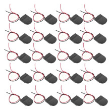 20PCS Support de Pile, Support de Pile Monnaie 1 X 3V CR2032, Support de Pile Bouton avec Interrupteur Off A