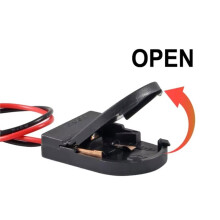 20PCS Support de Pile, Support de Pile Monnaie 1 X 3V CR2032, Support de Pile Bouton avec Interrupteur Off A