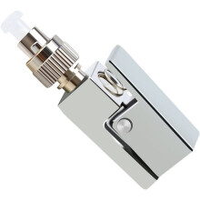 FC Square Bare Fiber Coupler Adapter FTTH Bare Fiber Connector for OTDR Red Light Pen Optical Power Meter Test