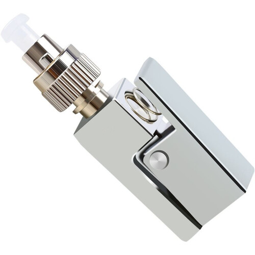 FC Square Bare Fiber Coupler Adapter FTTH Bare Fiber Connector for OTDR Red Light Pen Optical Power Meter Test