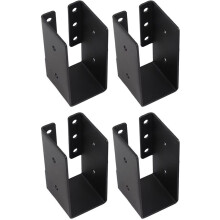 Innen- und Außenanwendung Schwarzer Balkenhalter Bauhardware Q235 Eisen Bauwetterbeständiges Design