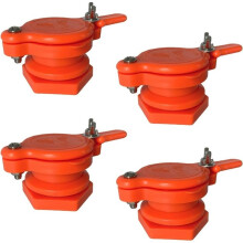 1set/4pcs Honey Gate Valves for Honey Extractors, Long-Lasting Food-Grade Material, Beekeeping Supplies