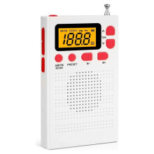 Radio Portatile per AM FM Radio Meteo Lettore Radio Digitale con Schermo LCD e Jack per Cuffie