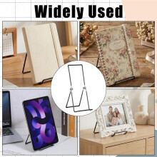 8 Pack Adjustable Metal Book Stand for Display, Large Iron Easel Holder for Heavy Books,Home School Display Stand
