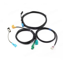 MIB2 STD2 ZR NAV Radio Power Converter Cable Wire Harness with 2 to 2 Cable Compatible with 7 MK7 B8 MQB 6C