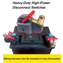2Pcs 12v-24v Universal Battery Disconnect Switches for Marine, RV, Auto, Truck & Moto with Non-Slip Handle