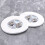 10pcs LED Coaster Light  Coasters LED Bottle Lights LED Sticker Coaster Discs Light  for Flash Light  Cup 3
