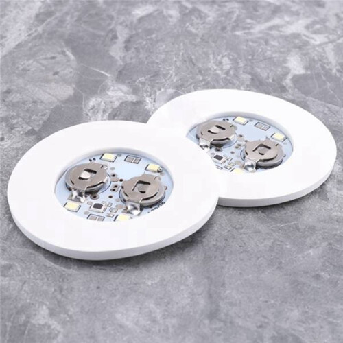 10pcs LED Coaster Light  Coasters LED Bottle Lights LED Sticker Coaster Discs Light  for Flash Light  Cup 2