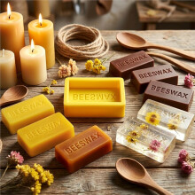 Silicone Beeswax Mold Durable Reusable Beeswax Bar Mold with Embossed Beeswax Text Easy Bar Removal
