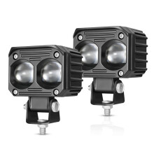 2Pack LED-Motorradfahrlichter, Gelb/Weiß Dual-Color LED-Scheinwerfer für ATV UTV SUV Geländewagen Lkw