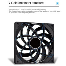 140 mm PC-Fodral Fläkt Kullager PWM 2100rpm Tjocklek 15 mm Tyst Chassi Kylning Ventilator Ultratunn CPU-Fläkt Vit