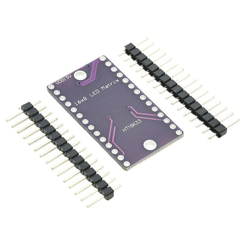 HT16K33 16x8 LED Dot Matrix Drive Control Module Digital Tube Driver Development Board