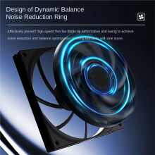 Ventilateur de Boîtier PC 140 mm à Roulement à Billes PWM 2100 Tr/Min, Épaisseur 15 mm, Silencieux, pour un Refroidissement Optimal Du Châssis,