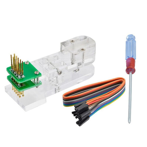 Dubbelrad Programbrännings Testklipp Pcb Fäste Proben Ladda Program Programmering Bränning 2.54mm 5P