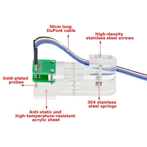 Dubbele Rij Programma  Testclip Pcb Bevestiging Sonde Download Programma Programmeren  2.54mm 4P 2