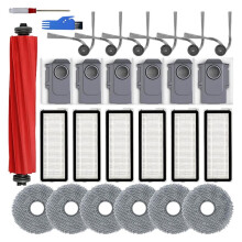 Ersatzteile für Qrevo S Pro, QV 35A, QV 35S Saugroboter: Hauptbürste, Seitenbürste, Filter, Wischmopp, Staubbeutel (27-Teilig)