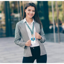 Lanière Scrunchie Détachable avec Porte-Id, Lanière Extensible pour Enseignants pour Badges D'Identité et Clés pour Badges D'Identité Vert Lac