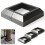 4Pack Black Aluminum Deck Post Cover Split Skirt 3.5"X3.5" Base 5.5x5.5" Railing 1