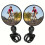 Bike Mirror, Bicycle Cycling Rear View Safe Mirrors, Adjustable Rotatable Handlebars Mounted Plastic Convex Mirror 1