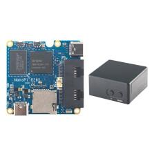 For NanoPi R28S Development Board with CNC Case 1GB RAM RK3528 Dual Gigabit Ethernet Supports EMMC/WiFi/