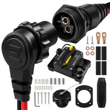 1865120 MKR-28 1865115 MKR-27 Marine Trolling Motor Plug Receptacle Circuit Br Kit 60A for Boats Freshwater Saltwater