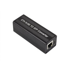 ETH RJ45 to SFP Converter with PoE Module Supports 1.25Gbps Optical Module 1 SFP Slot 1 RJ45 Ethernet SFP Fiber