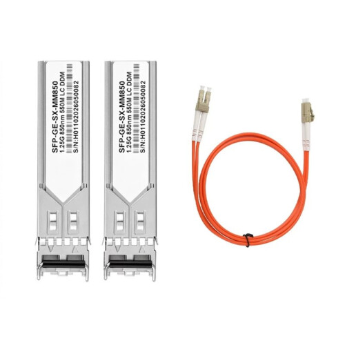 Gigabit SFP Optical Modules Multimode Dual-Fiber Optical Module LC Connector Hot-Swappable for Network  Router