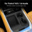 For  Patrol Y63  2025 2026 Silicone Wireless Charging Pad+Cup Holder Insert Set Interior Accessories 1