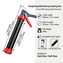 15 Inch 360 Rotating Multi-Function Manual Caulking Tool Dual-Use Silicone Sealant Tool for Doors Window Hand Tools