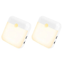 LED-Nachtlicht, Lampe mit Bewegungsmelder, USB-C-Wiederaufladbar, Kabellose LED-Wandleuchte