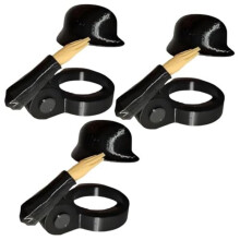 Beer Helmet for Bottles, Pack of 3, Beer Bottle Stopper, Beer Bottles, Salute Beer, Reusable Helmet