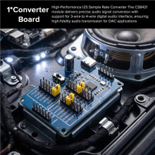 CS8421 I2S IIS Abtastratenwandler-Board 3-Draht zu 4-Draht mit MCLK Master-Slave Digital Audio Interface Board